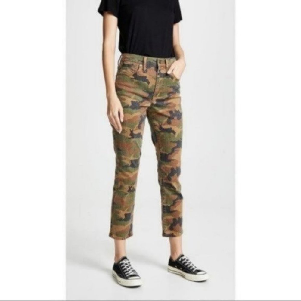 Madewell | High Rise Slim Boy Jean in Camo